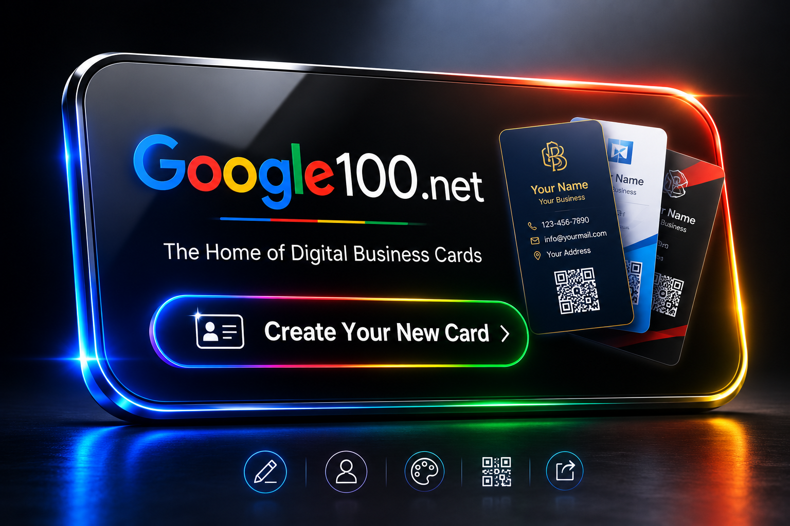 Google100.net digital business card creator